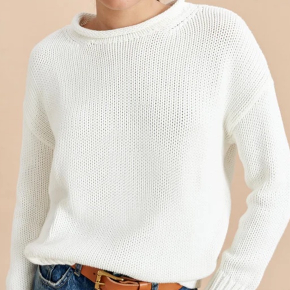 La Ligne Marina cotton sweater in Ivory size M - Picture 1 of 4